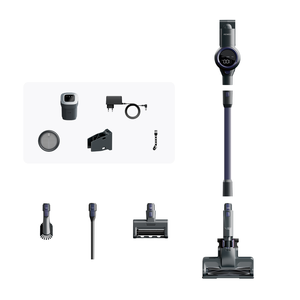 547_04 Беспроводной пылесос MultiClick PRO Engineered 80 минут, синий — изображение 4